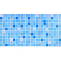 Панель ПВХ 0,3 мозаика Микс голубой