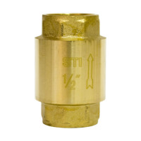 Клапан обратный пружинный STI 15  (латунь)