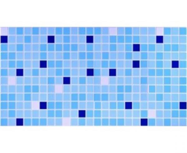 Панель ПВХ 0,3 мозаика Микс синий