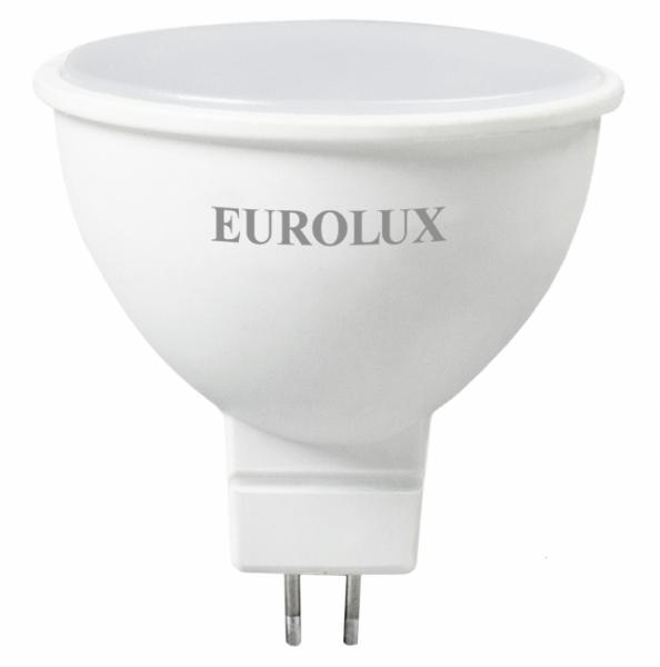 Лампа светодиодная L-E-MR16-7W-230-2,7K-GU5.3 EUROLUX